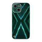 For iPhone 13 9XA Texture TPU + Tempered Glass Phone Case(Green) - 1