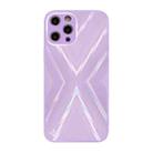 For iPhone 13 Pro 9XA Texture TPU + Tempered Glass Phone Case (Purple) - 1