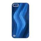 For iPhone SE 2022 / SE 2020 / 8 / 7 Lightning Texture TPU + Tempered Glass Phone Case(Blue) - 1