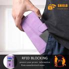 Splicing Leather Phone Case For iPhone 13 Pro(Purple) - 7