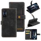 For Xiaomi Redmi K50 Gaming Copper Buckle Leather Phone Case(Black) - 1