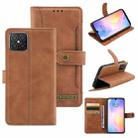 For Huawei nova 8 SE Copper Buckle Leather Phone Case(Brown) - 1