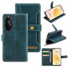 For Huawei nova 8 Pro 5G Copper Buckle Leather Phone Case(Green) - 1