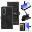 For Huawei nova 9 SE Copper Buckle Leather Phone Case(Black) - 1