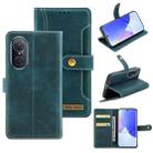 For Huawei nova 9 SE Copper Buckle Leather Phone Case(Green) - 1
