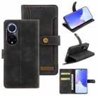 For Huawei nova 9 Copper Buckle Leather Phone Case(Black) - 1