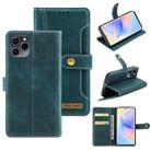 For Honor 60 SE Copper Buckle Leather Phone Case(Green) - 1