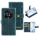 For Honor Magic4 Copper Buckle Leather Phone Case(Green) - 1