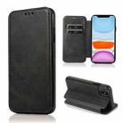 For iPhone 11 Knight Magnetic Suction Leather Phone Case (Black) - 1