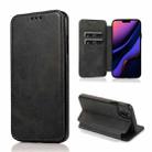 For iPhone 11 Pro Max Knight Magnetic Suction Leather Phone Case (Black) - 1