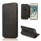 Knight Magnetic Suction Leather Phone Case For iPhone 7 Plus / 8 Plus(Black) - 1