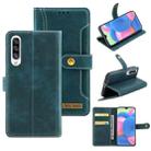 For Samsung Galaxy A03s 165.8mm Copper Buckle Leather Phone Case(Green) - 1