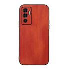 For vivo S10e 5G / V23e Yellow Cow Texture PU Phone Case(Brown) - 1