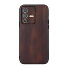 For vivo S12 5G / V23 5G Yellow Cow Texture PU Phone Case(Coffee) - 1