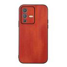 For vivo S12 5G / V23 5G Yellow Cow Texture PU Phone Case(Brown) - 1