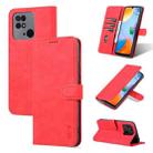 For Xiaomi Redmi 10C / Redmi 10 India AZNS Skin Feel Calf Texture Flip Leather Phone Case(Red) - 1