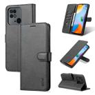 For Xiaomi Redmi 10C / Redmi 10 India AZNS Skin Feel Calf Texture Flip Leather Phone Case(Black) - 1