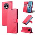 For U-Magic Enjoy 50 Plus AZNS Sheepskin Texture Flip Leather Phone Case(Red) - 1