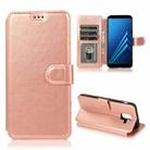 For Samsung Galaxy A6 2018 Shockproof PU + TPU Leather Phone Case(Rose Gold) - 1