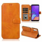 For Samsung Galaxy A7 2018 Shockproof PU + TPU Leather Phone Case(Khaki) - 1