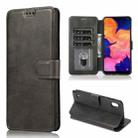 For Samsung Galaxy A10 Shockproof PU + TPU Leather Phone Case(Black) - 1