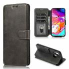 For Samsung Galaxy A40 Shockproof PU + TPU Leather Phone Case(Black) - 1