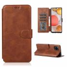 For Samsung Galaxy A42 5G Shockproof PU + TPU Leather Phone Case(Brown) - 1