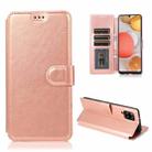 For Samsung Galaxy A42 5G Shockproof PU + TPU Leather Phone Case(Rose Gold) - 1