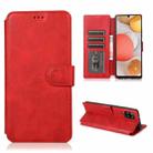 For Samsung Galaxy A42 5G Shockproof PU + TPU Leather Phone Case(Red) - 1