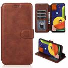 For Samsung Galaxy A50s Shockproof PU + TPU Leather Phone Case(Brown) - 1