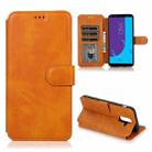 For Samsung Galaxy J8 2018 Shockproof PU + TPU Leather Phone Case(Khaki) - 1