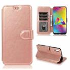 For Samsung Galaxy M10 Shockproof PU + TPU Leather Phone Case(Rose Gold) - 1