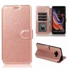 For Samsung Galaxy Note9 Shockproof PU + TPU Leather Phone Case(Rose Gold) - 1