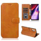 For Samsung Galaxy Note10+ Shockproof PU + TPU Leather Phone Case(Khaki) - 1