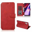 For Samsung Galaxy Note10+ Shockproof PU + TPU Leather Phone Case(Red) - 1