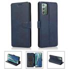 For Samsung Galaxy Note20 Shockproof PU + TPU Leather Phone Case(Blue) - 1