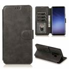 For Samsung Galaxy S9+ Shockproof PU + TPU Leather Phone Case(Black) - 1