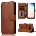 For Samsung Galaxy S10 Shockproof PU + TPU Leather Phone Case(Brown) - 1