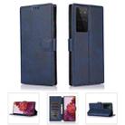 For Samsung Galaxy S21 Ultra 5G Shockproof PU + TPU Leather Phone Case(Blue) - 1