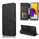 For Samsung Galaxy A52 5G / 4G Shockproof PU + TPU Leather Phone Case(Black) - 1