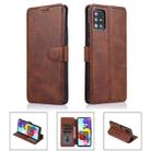 For Samsung Galaxy A71 Shockproof PU + TPU Leather Phone Case(Brown) - 1