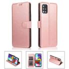For Samsung Galaxy A71 Shockproof PU + TPU Leather Phone Case(Rose Gold) - 1