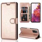 For Samsung Galaxy S20 FE Shockproof PU + TPU Leather Phone Case(Rose Gold) - 1