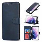 For Samsung Galaxy S22 5G Shockproof PU + TPU Leather Phone Case(Blue) - 1
