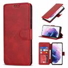 For Samsung Galaxy S22 5G Shockproof PU + TPU Leather Phone Case(Red) - 1