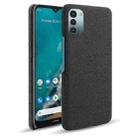 For Nokia G11 Cloth Texture PC + Nylon Back Phone Case(Black) - 1