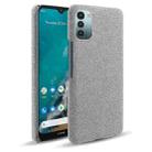 For Nokia G11 Cloth Texture PC + Nylon Back Phone Case(Light Grey) - 1