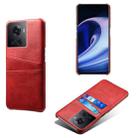 For OnePlus Ace Calf Texture PC + PU Phone Case(Red) - 1