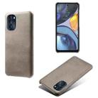 For Motorola Moto G 5G 2022 Calf Texture PC + PU Phone Case(Grey) - 1