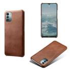 For Nokia G21 Calf Texture PC + PU Phone Case(Brown) - 1